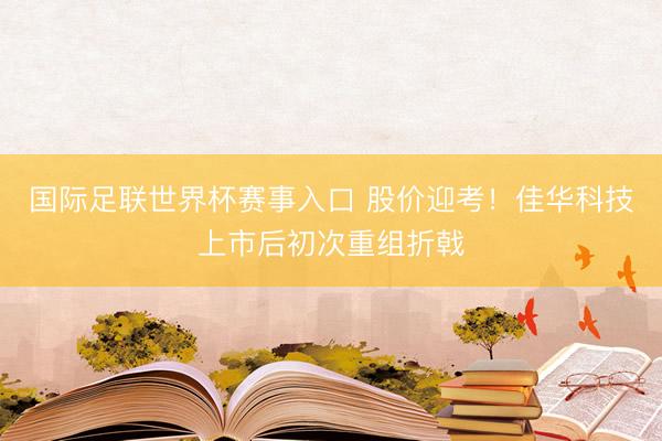 国际足联世界杯赛事入口 股价迎考！佳华科技上市后初次重组折戟